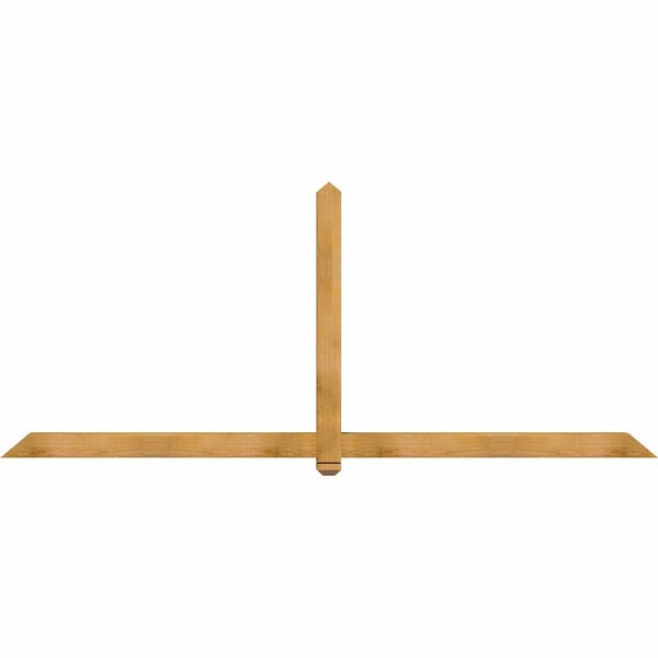 Ekena Millwork Eugene Rough Sawn Timber Gable Bracket, Western Red Cedar, 108"W x 45"H x 4"D x 4"F, 10/12 Pitch GBW108X45X0404EUG00RWR - main